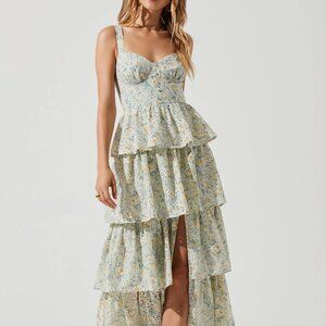 LIKE NEW - ASTR The Label - Midsummer Floral Tiered Maxi Dress